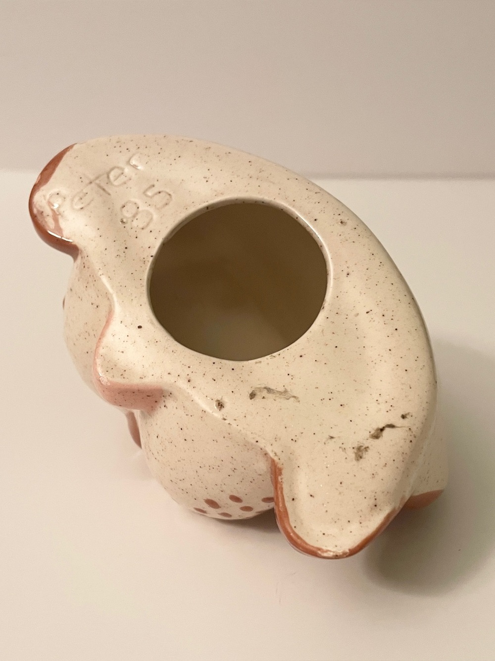 Vintage 1985 Ceramic Dog Eyeglass Holder Stand Novelty Poem - Picture 8 of 12